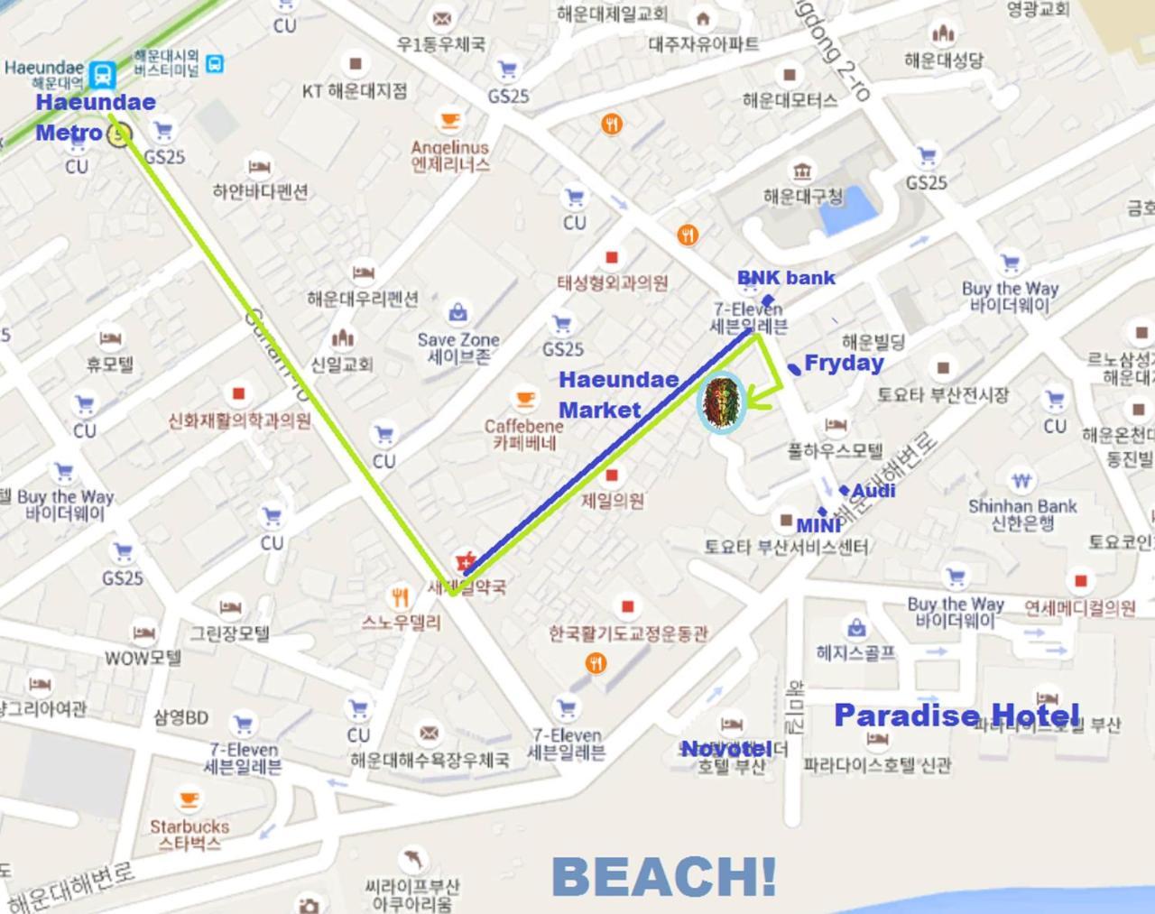 Backpackers' House Hotell Busan Eksteriør bilde